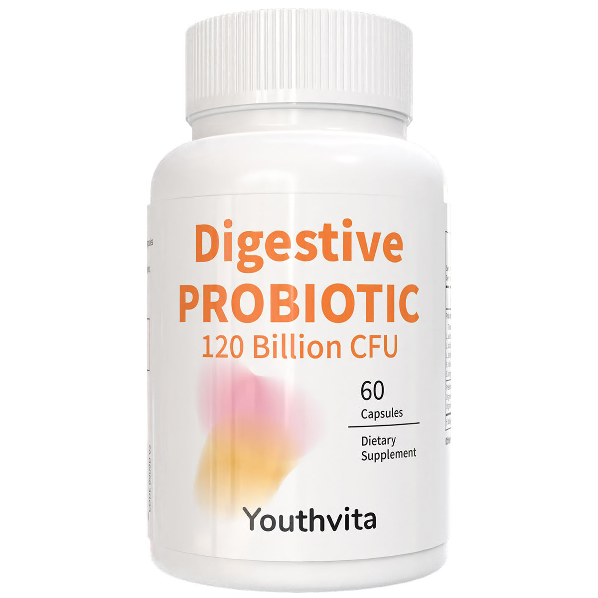 Youthvita Probiotics with Prebiotics, 120 Billion CFU, for Gut Health & Digestive Support, Probiotics for Women & Men, 60 Capsules